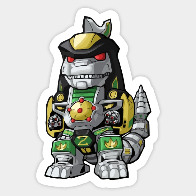 Dragon Zord Sticker by conatron13